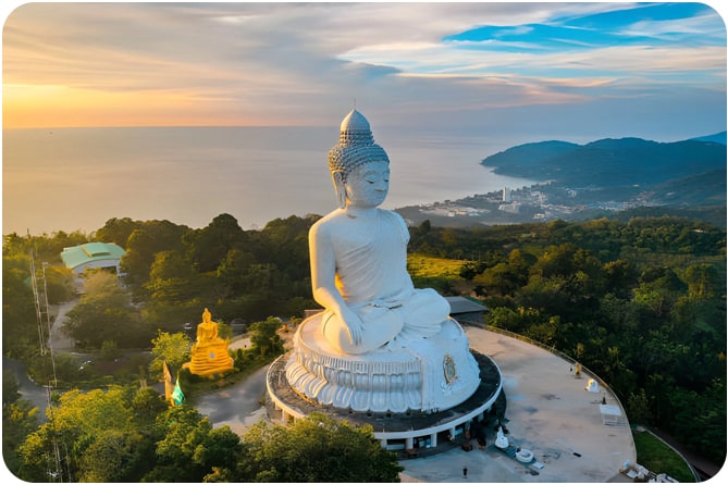 Visit the iconic Big Buddha statue, a must-see landmark in Phuket, Thailand.