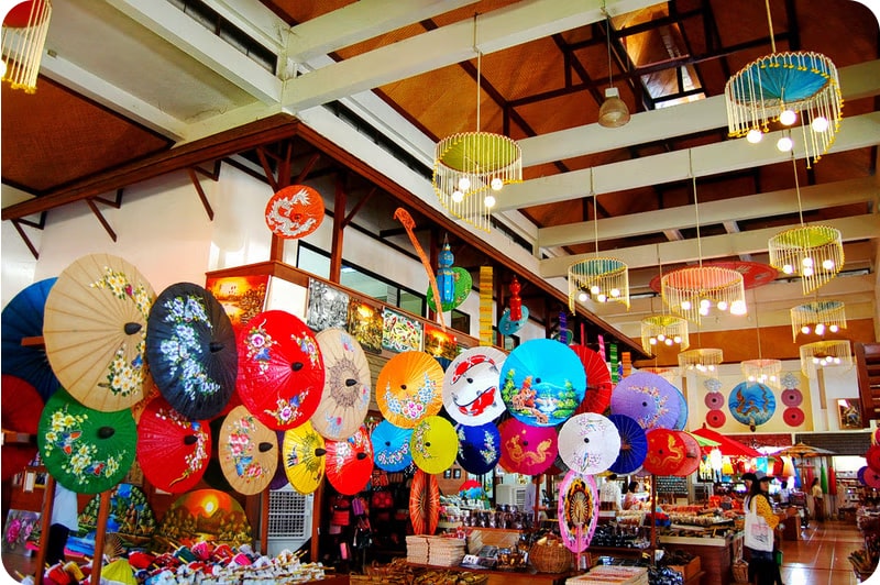 Visit Bo Sang Umbrella Village, a must-see place in Thailand for unique souvenirs and handicrafts.