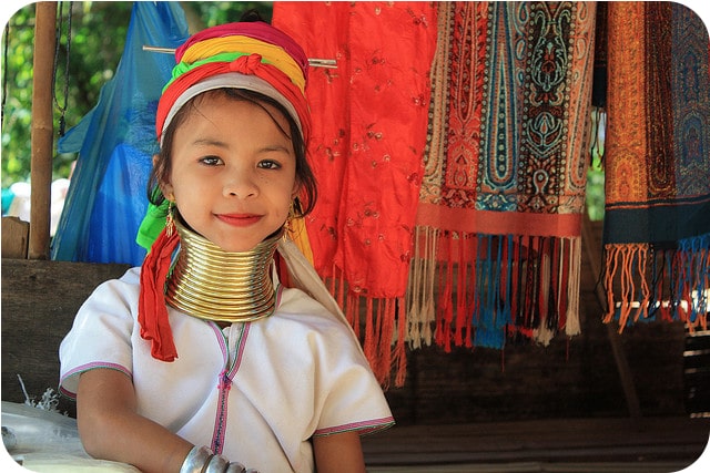 Exploring the fascinating Long Neck Hill Tribe villages near Chiang Rai, a popular tourist destination in Thailand.