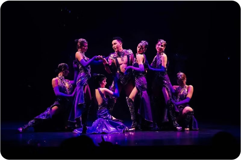 A glamorous performance at the Simon Cabaret Show in Thailand. a top-rated place to visit in Thailand for entertainment.