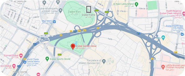 Garden Glow Dubai Location in google map